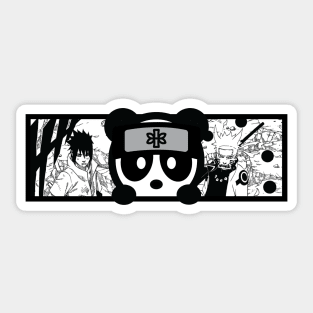 Ninja Manga Panda Sticker